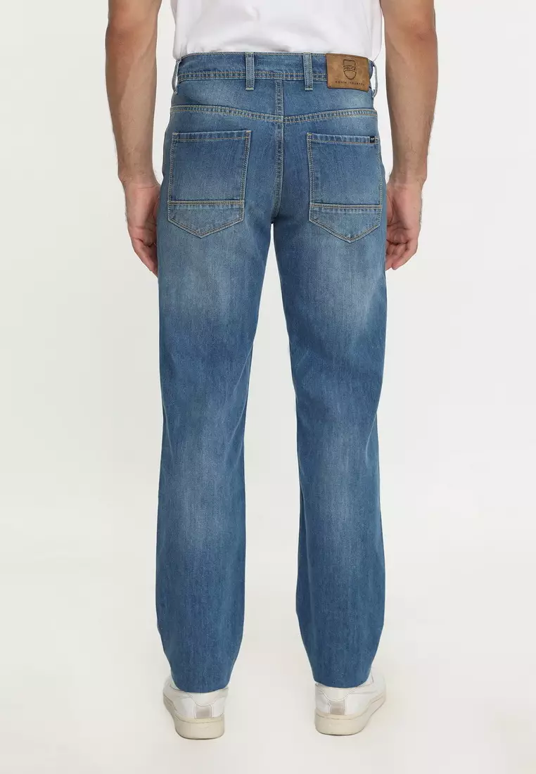 POLICE Celana Jeans Panjang V Pocket Brad Medium Regular Fit Pria