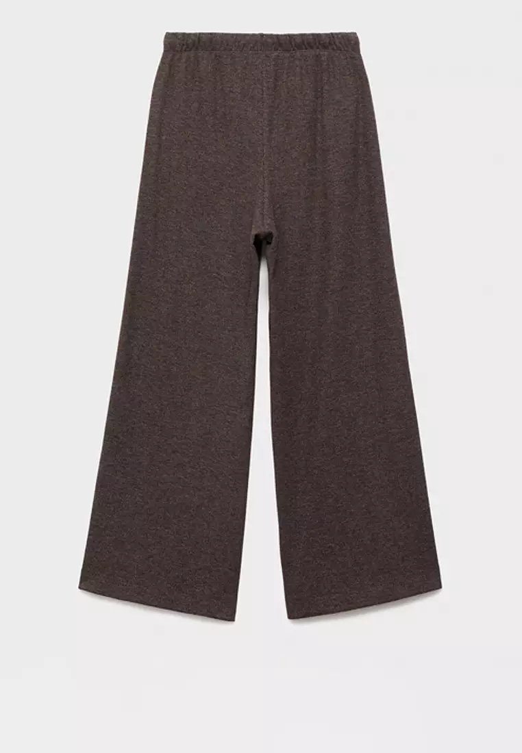 Wide-Leg Knitted Trousers