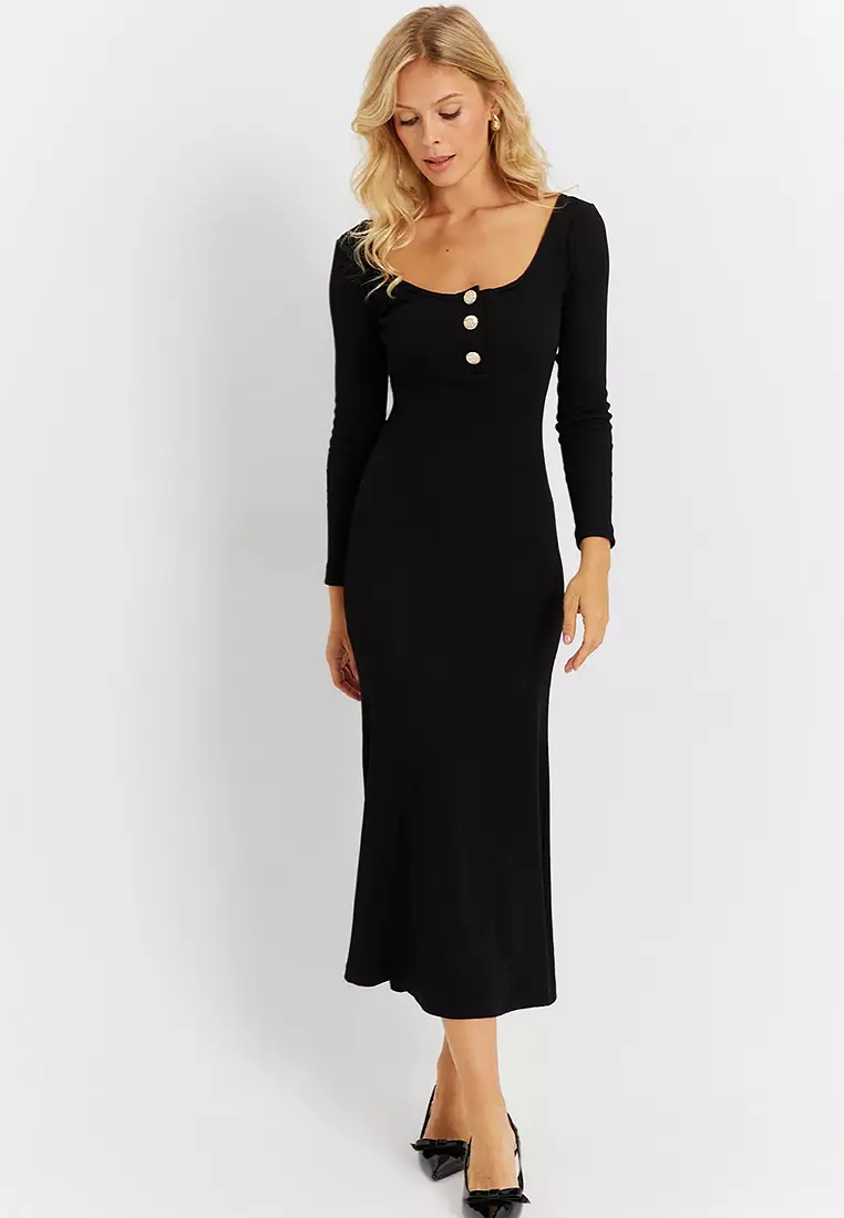 Rib Midi Dress