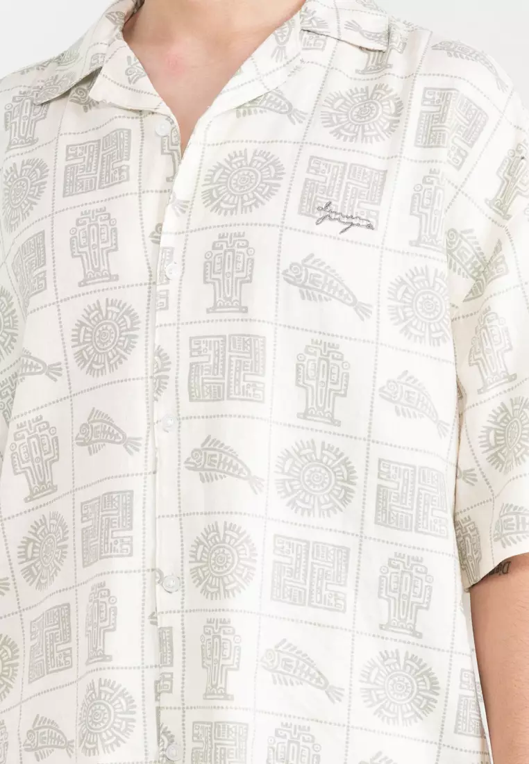 Printed Linen Resort Shirt