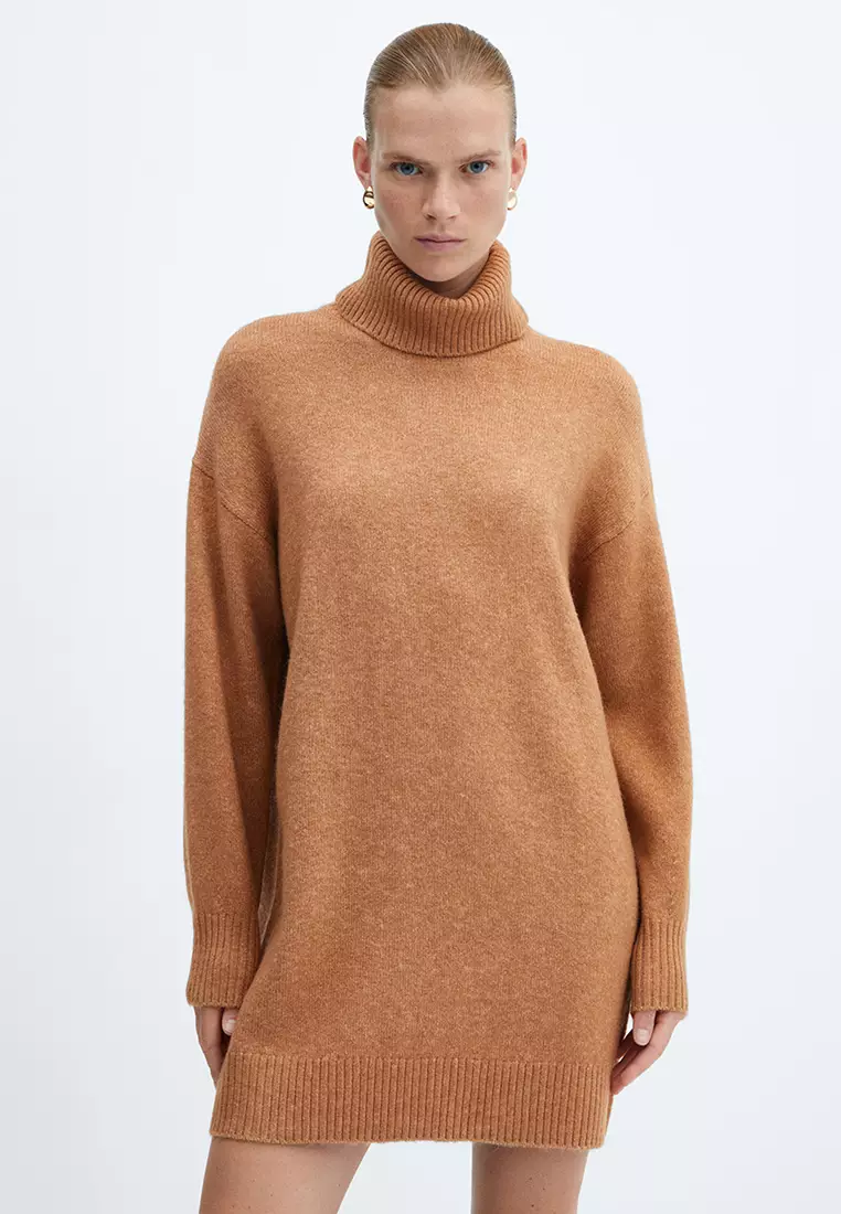 網上選購Mango Turtle Neck Knit Dress 2024 系列| ZALORA香港