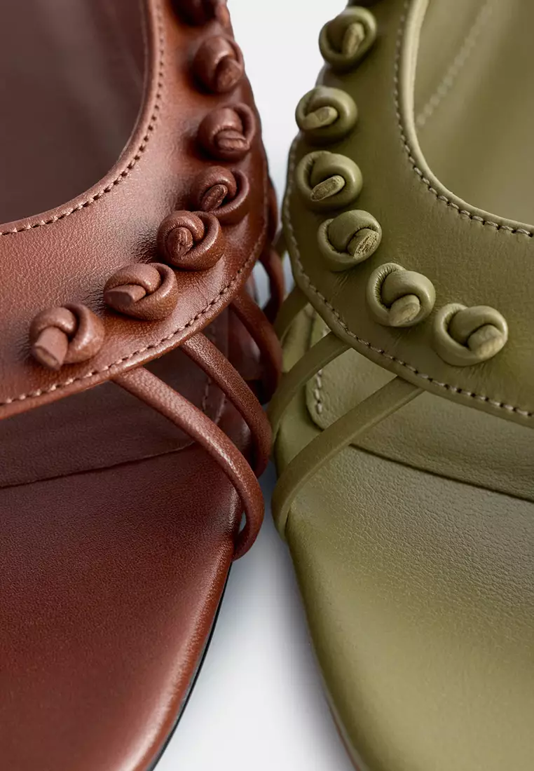 Leather Slingback Sandals