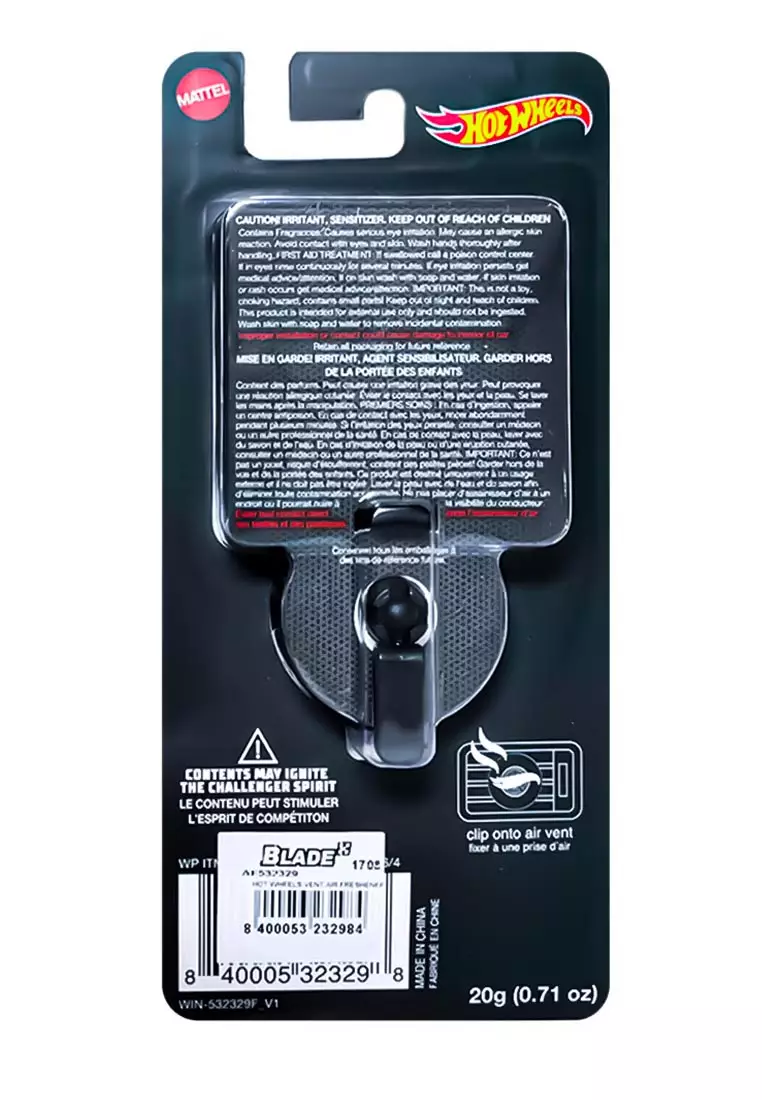 Buy BLADE Hot Wheels 3D Air Freshener Vent Mount 20g AF532326 (Red Line
