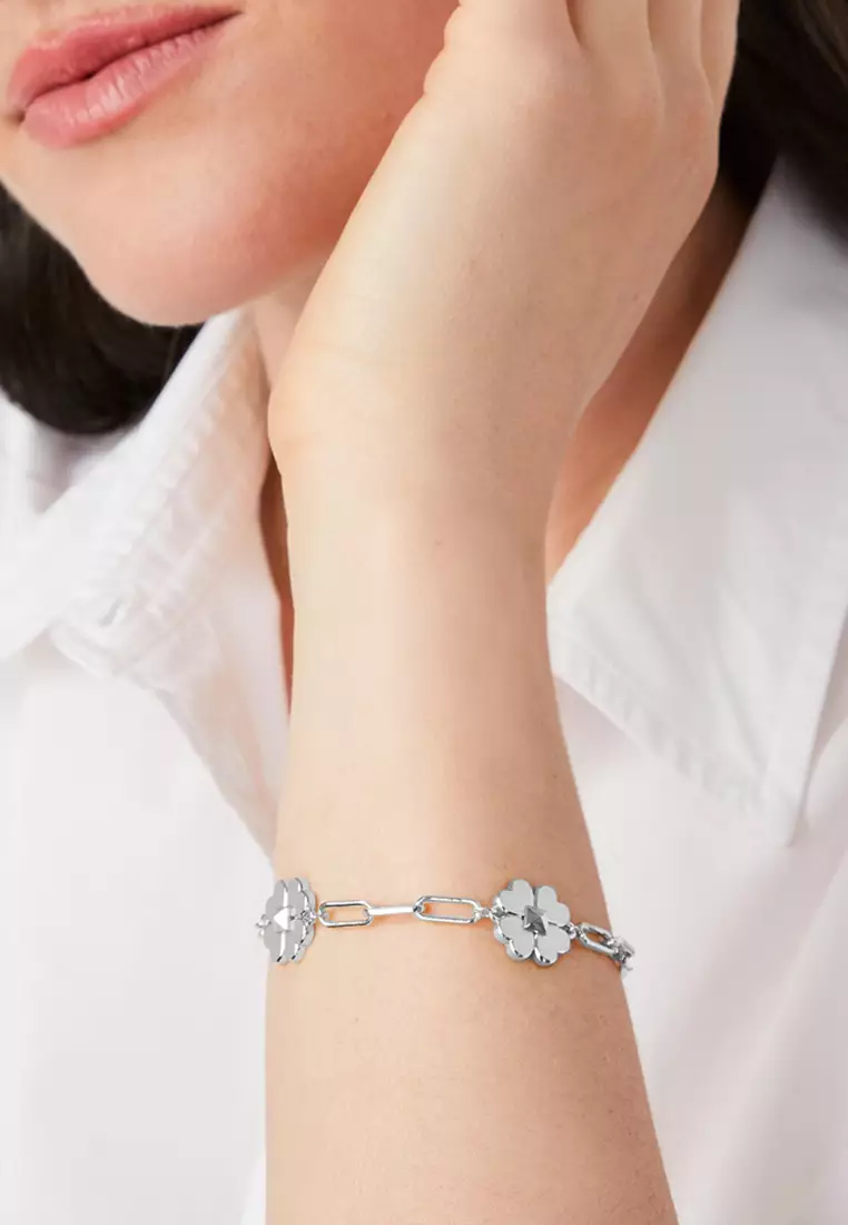 Spades & Studs Bracelet in Silver kd773