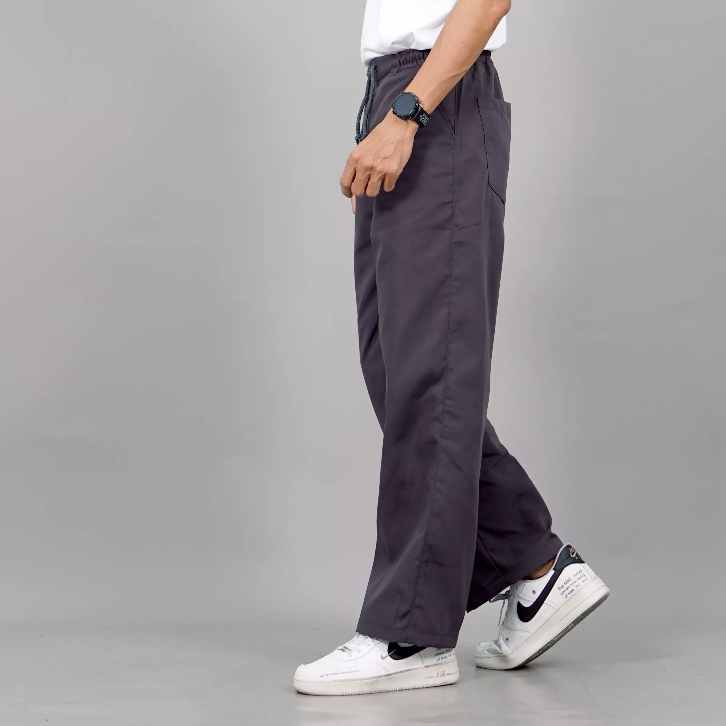  SAM Celana Panjang Pria Celana Loose Pants Pria Baggy Pants - ABU TUA