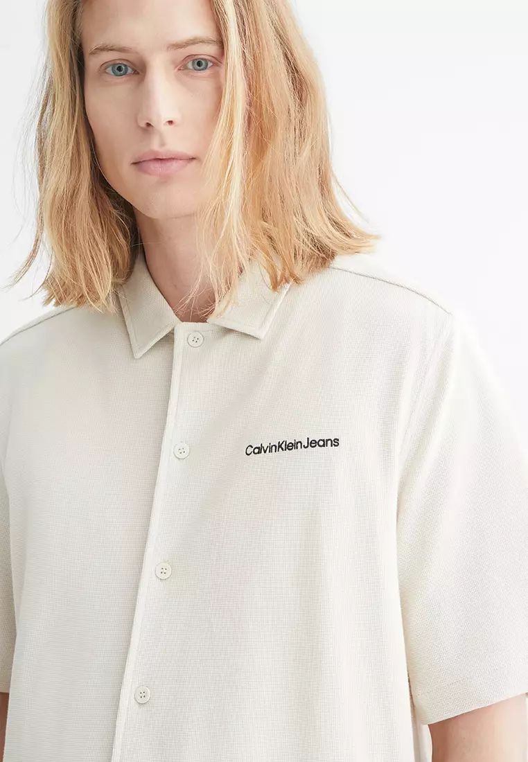 Calvin klein women's shop button up shirts