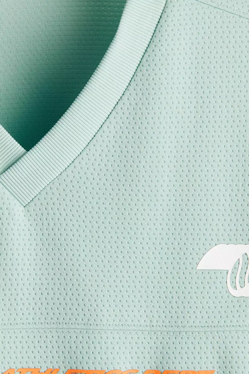 Oversized Fit Printed mesh t-shirt