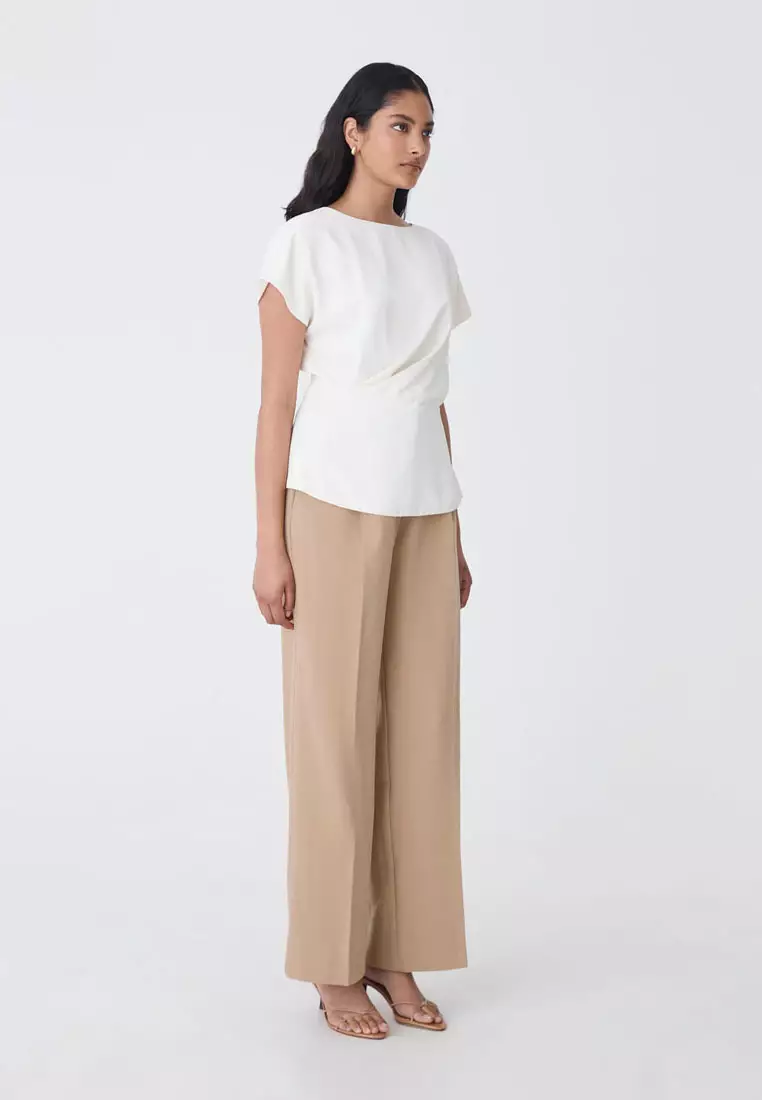 Bonnie Gathered Peplum Top