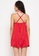 Clovia red Clovia Chic Basic Babydoll with Lace Harness in Red - Satin 9FCE6AA08C35EAGS_4