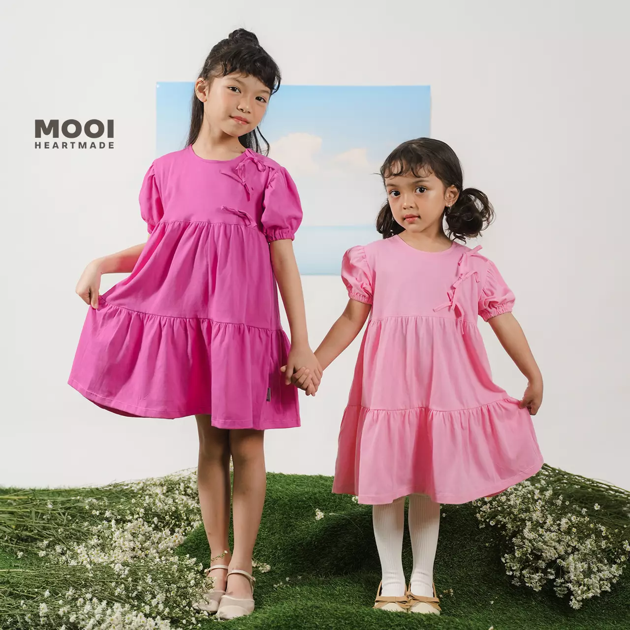 Mooi Dress Anak Perempuan Keiko Dress - Pink Blossom