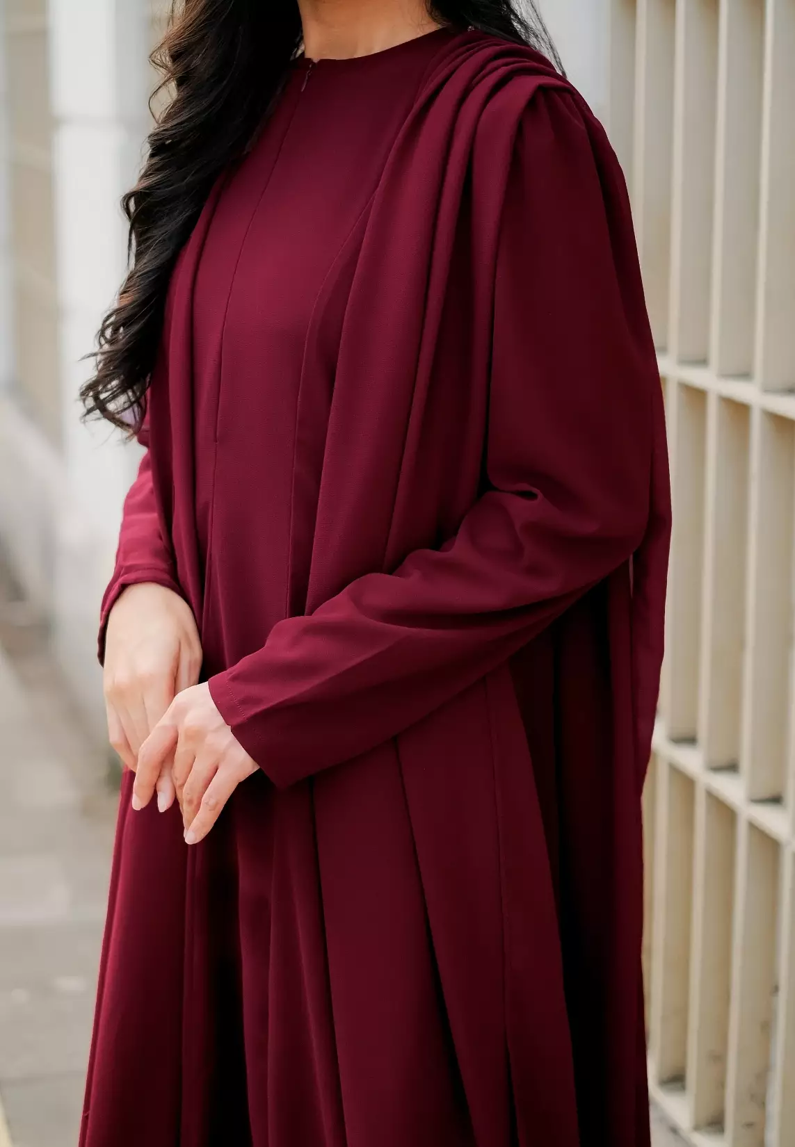 Anastasia Dress - Maroon