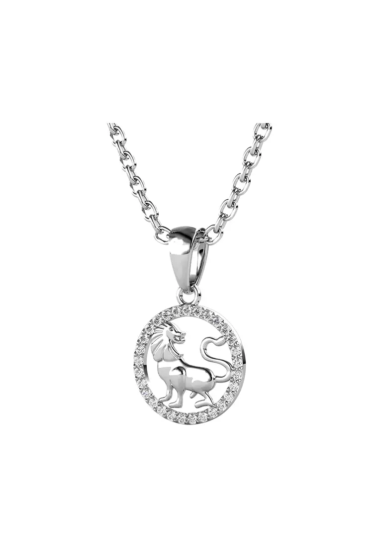 Circlet LEO Pendant - Kalung Crystal Swarovski by Her Jewellery