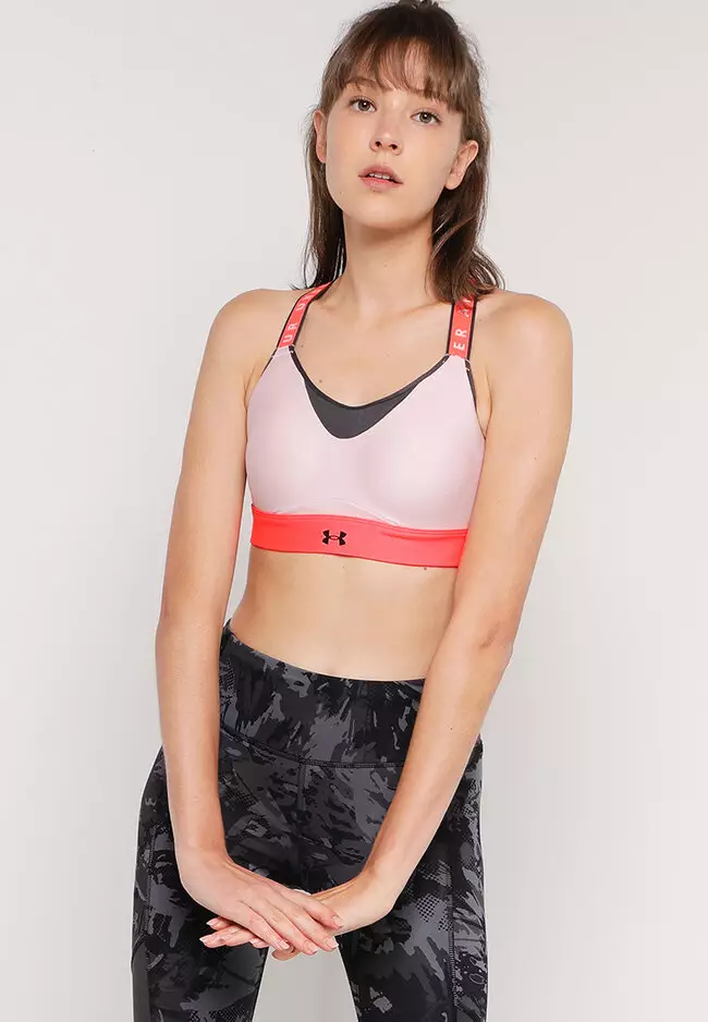 Pink Under Armour Rush High Sports Bra - Get The Label