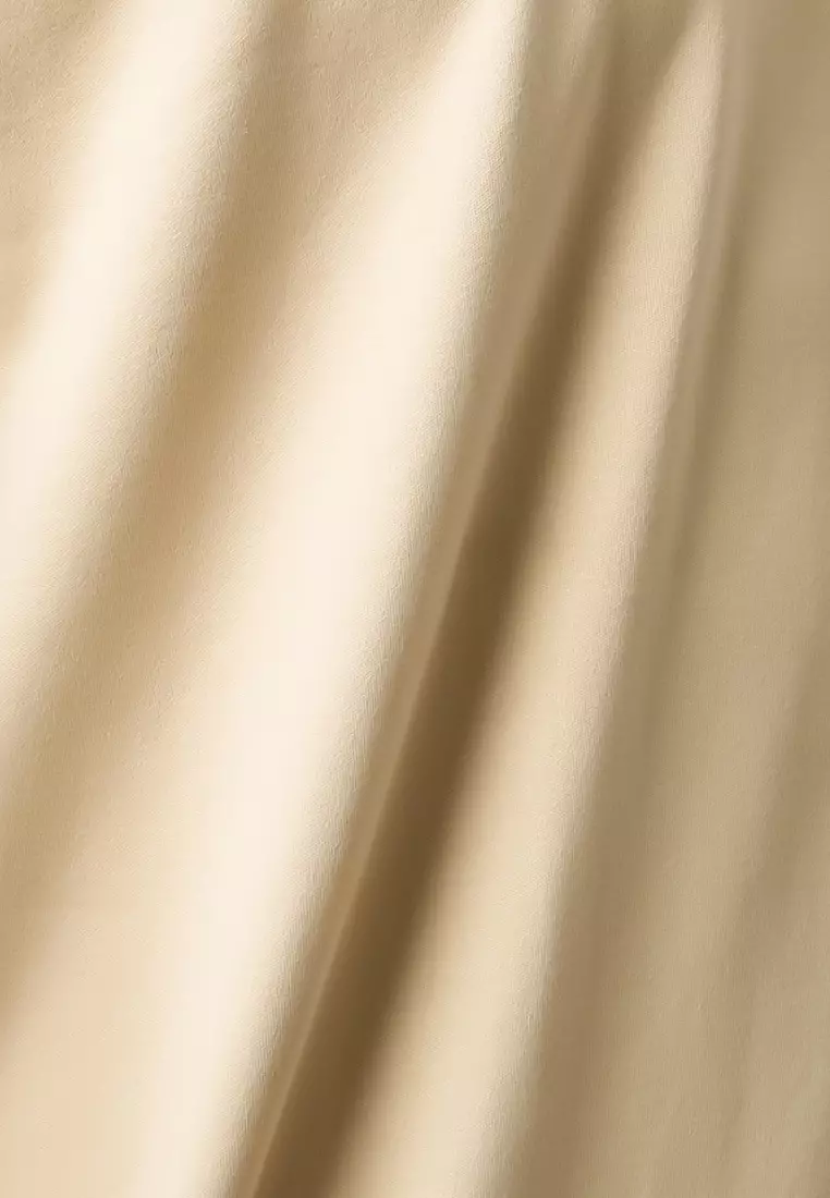 MANZONE - Kemeja Lengan Pendek Interclock Pria Hubner 6 Comfort Fit - Beige Warna Beige