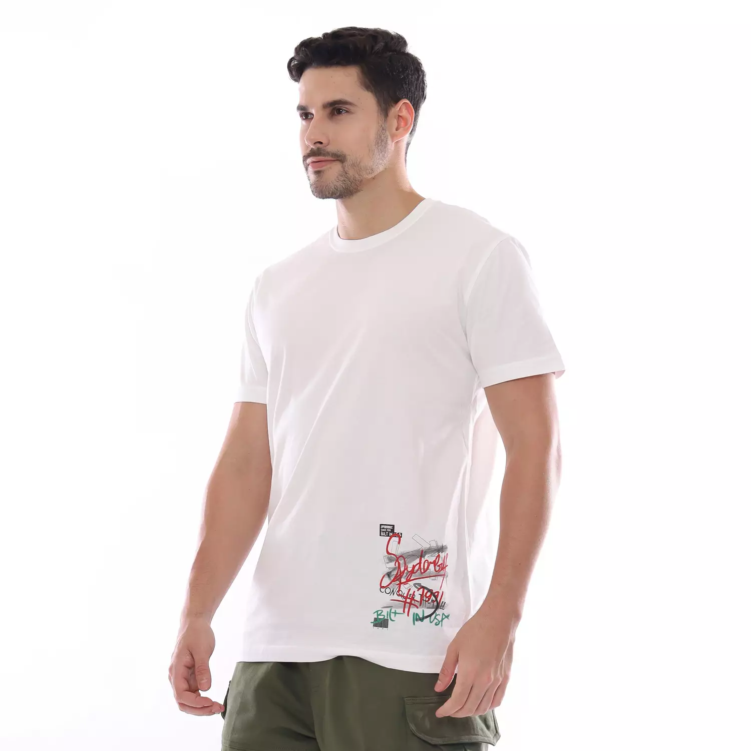 Spyderbilt Kaos Lengan Pendek Pria Strobes Art Planet Surf