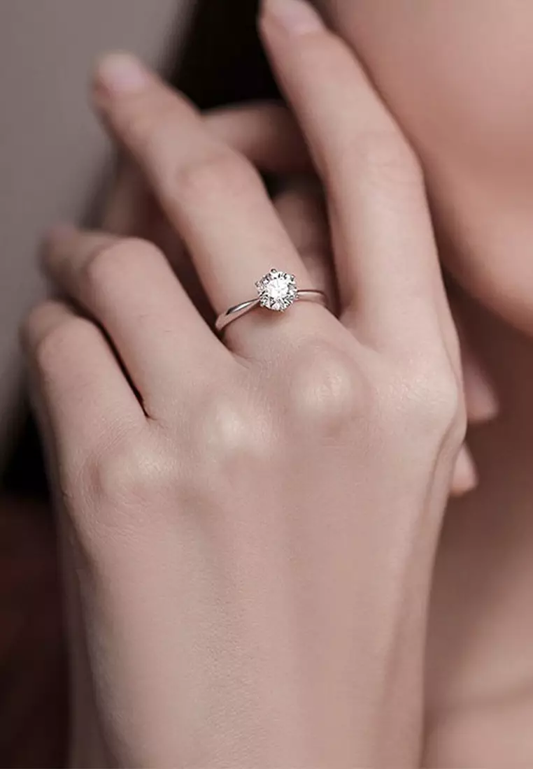 Cz outlet solitaire ring