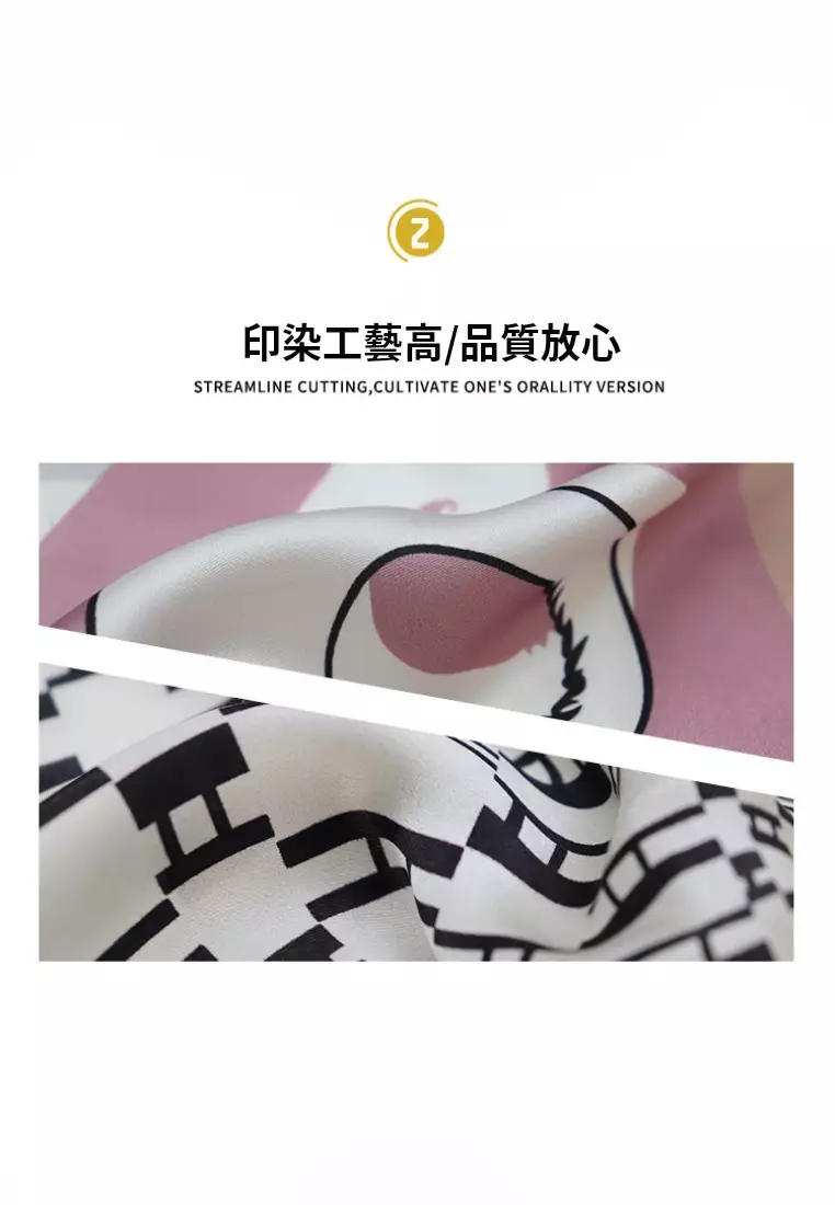 American Neutral Style Outdoor Square Scarf - Versatile Temperament, Retro Silk Scarf Design