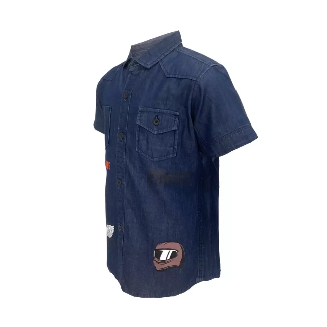 Pingu Kemeja Anak Laki Laki Printing Pendek N92217322