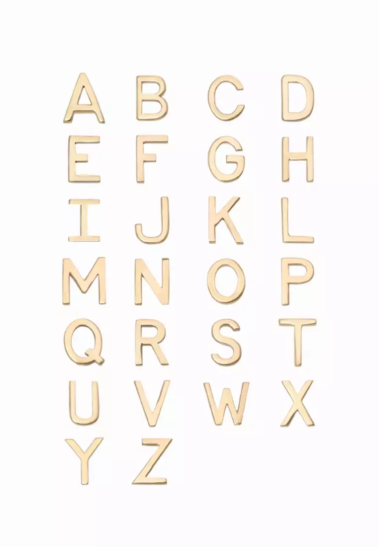 Lettera E 18K Gold Necklace in 16”