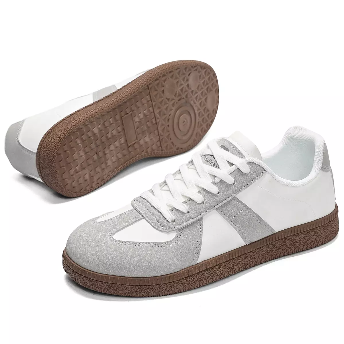 LURAD Sepatu Pria 3 Warna Flat Sekolah Kerja Simple Sneakers Cowok Polos QN592