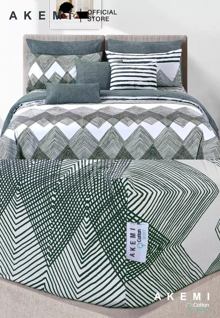 Buy AKEMI AKEMI Cotton Select Adore Quilt Cover Set 730TC Chervan