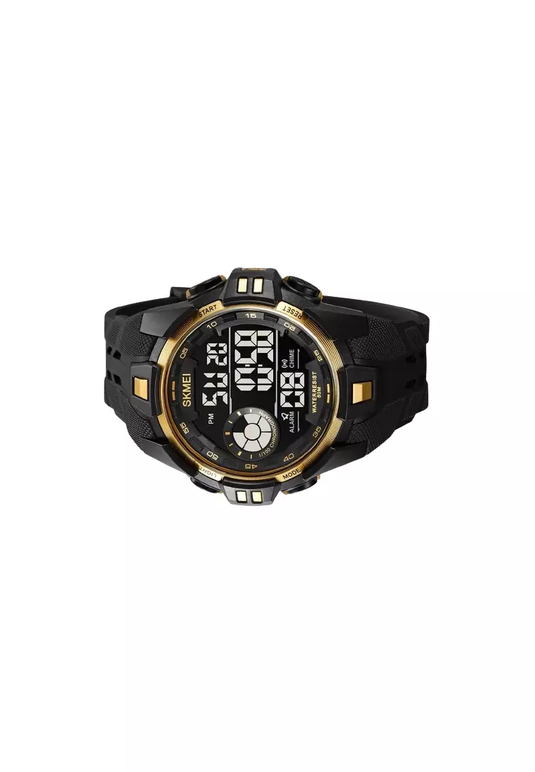 Jam Tangan Digital Sport Chrono Material TPU BK09 Waterproof ORIGINAL