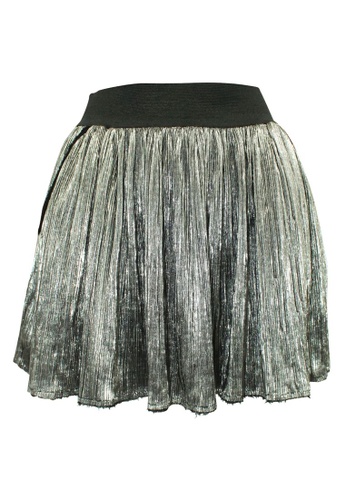 Zadig & Voltaire silver zadig & voltaire Metallic Silver Mini Skirt 17C47AAE5F2F45GS_1