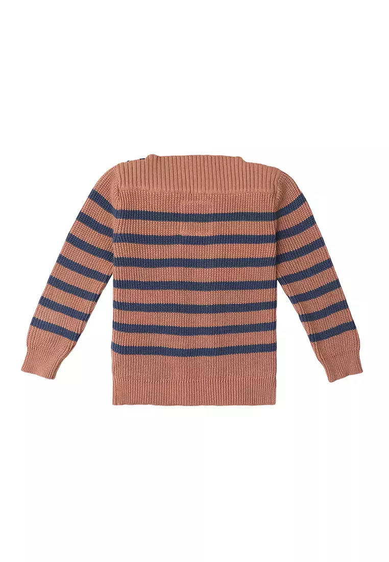 Boys Stripey Knit Pullover