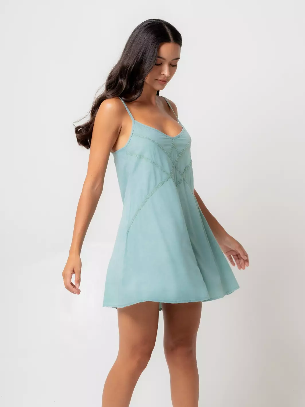 Comber Dress Vintage Seafoam