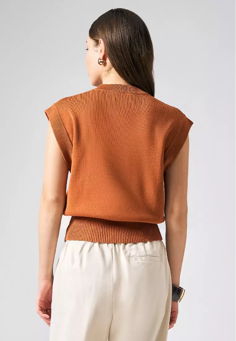 Extended Sleeve Top with Gusset Detail