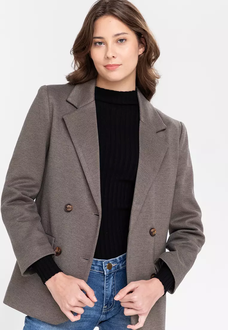 Wool Blend Peacoat