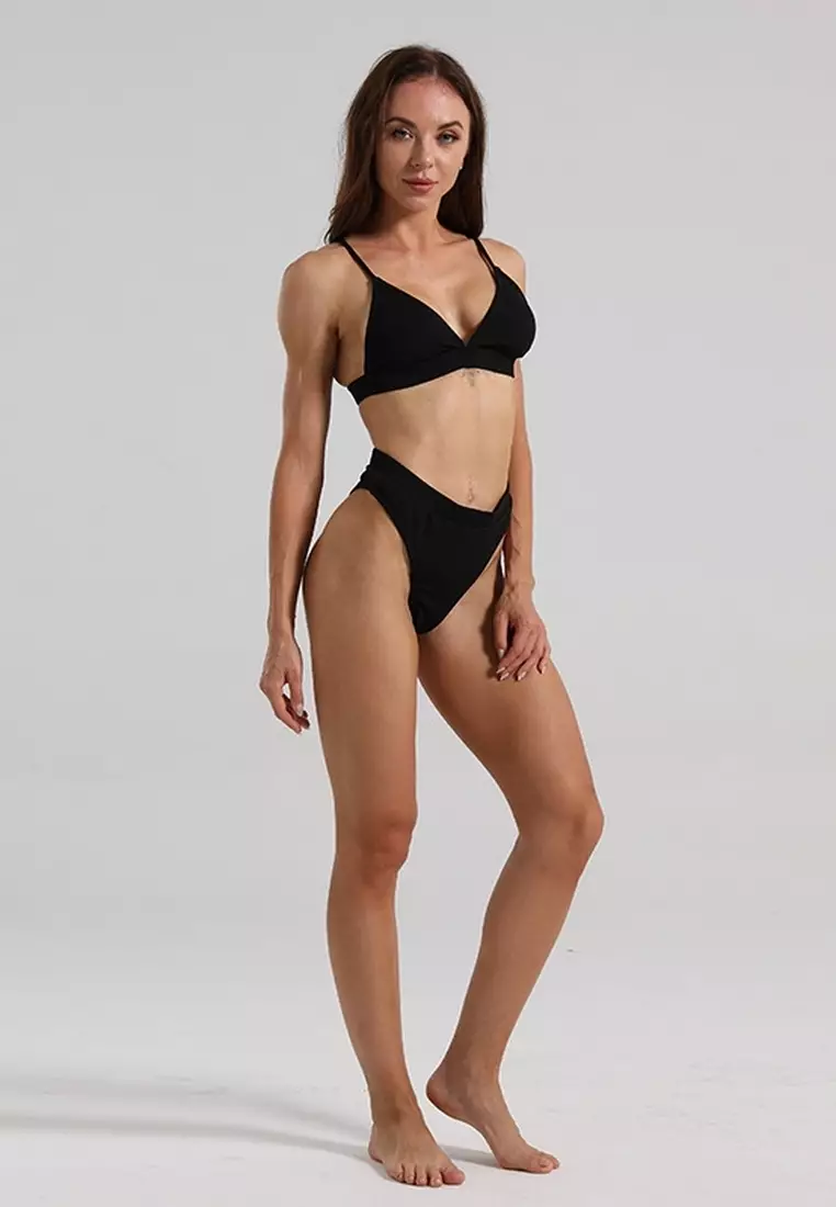 Buy LYCKA BHS1104 European Lady Bikini Swimwear Black 2024 Online