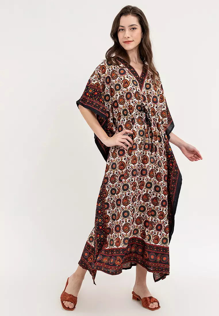 Victoria Vneck Kaftan Dress