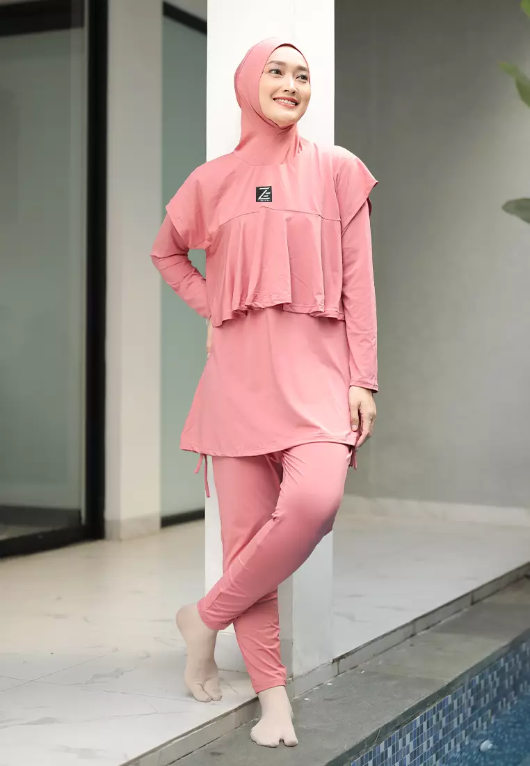 Baju Renang Muslimah Cetta Basic Swimwear | Reguler (L) & Bigsize (XL)