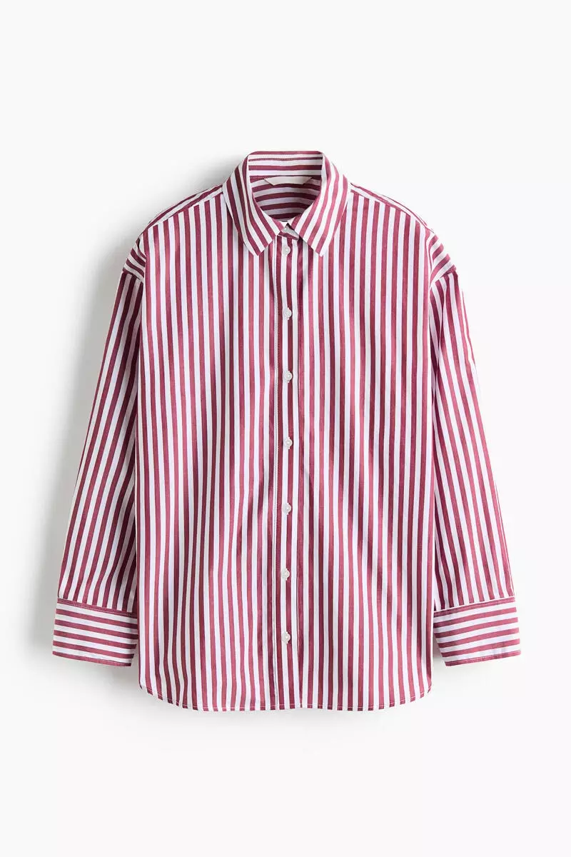 Oversized poplin shirt