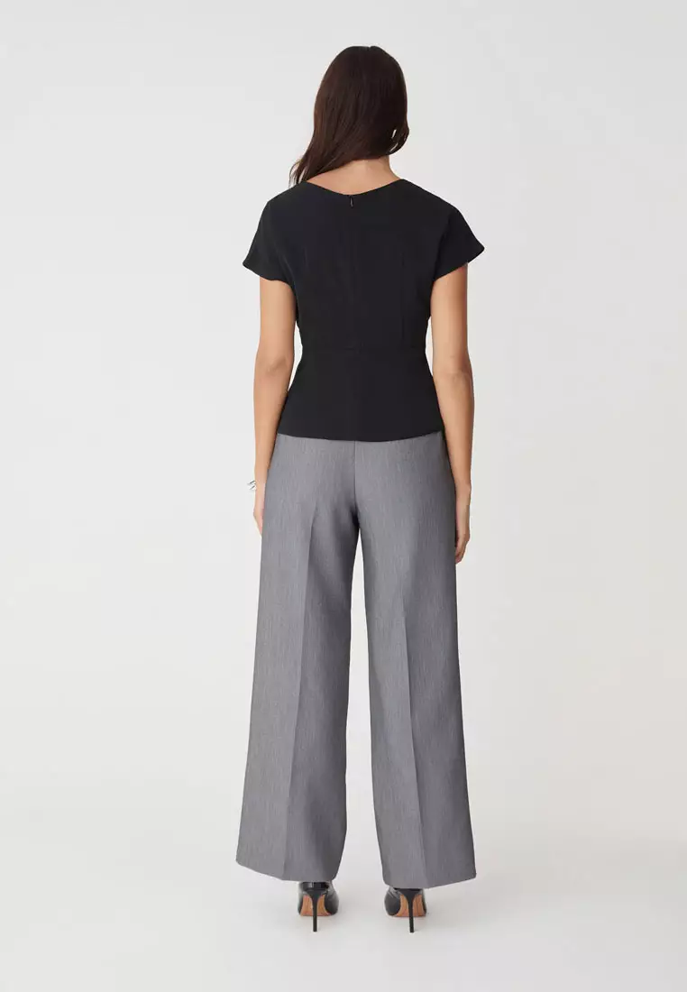 Bonnie Gathered Peplum Top