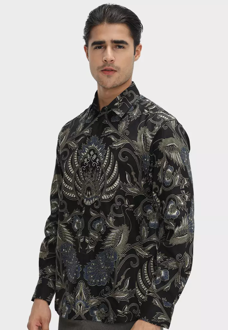 Slimfit Mirja Kemeja Batik Pria Lengan Panjang