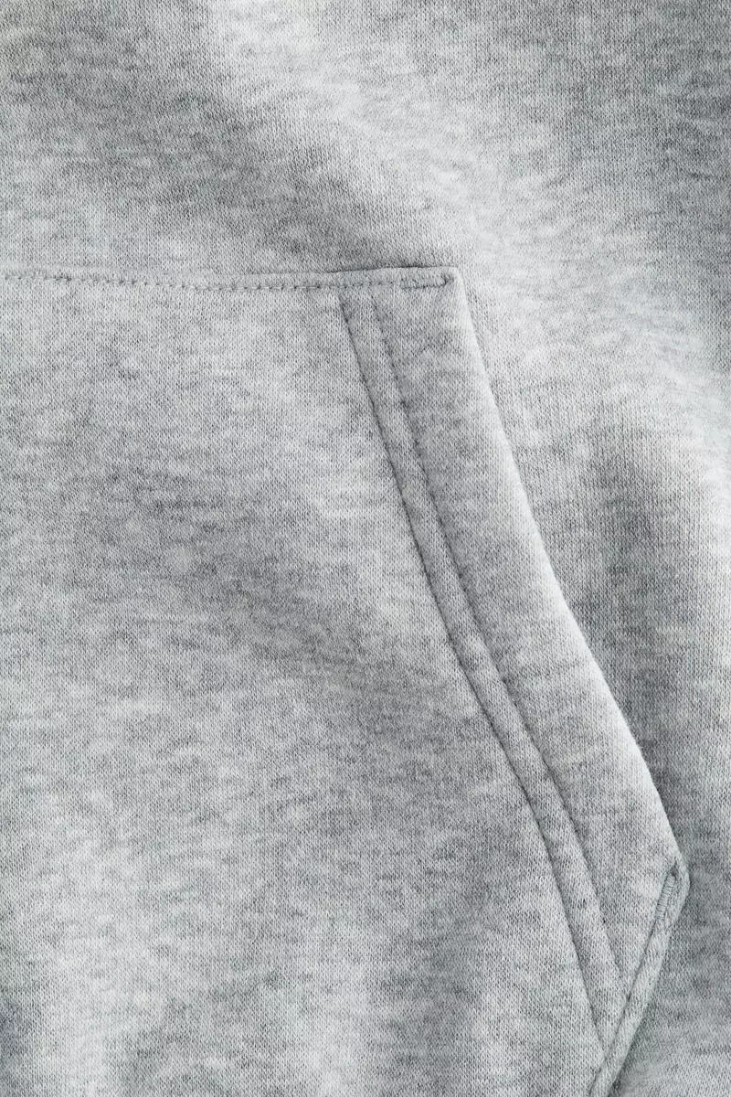 Contrast-panel hoodie