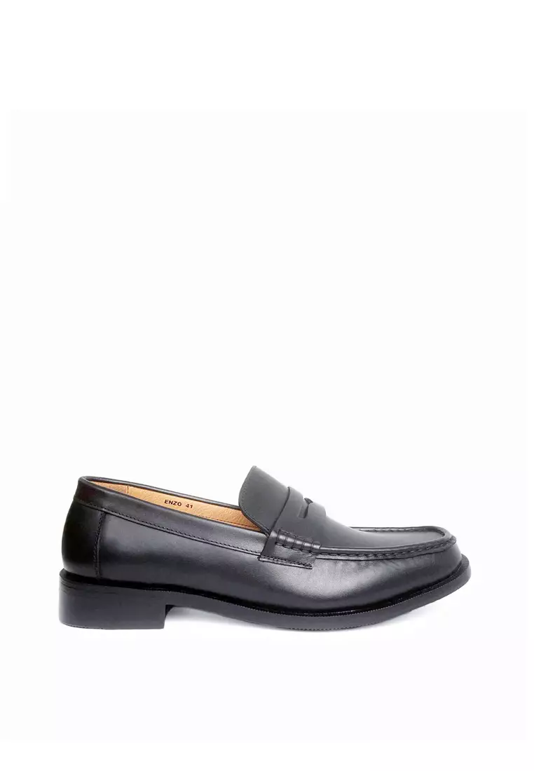 Discount on Bristol Shoes  shoes - SKU: Enzo Black Penny Loafer