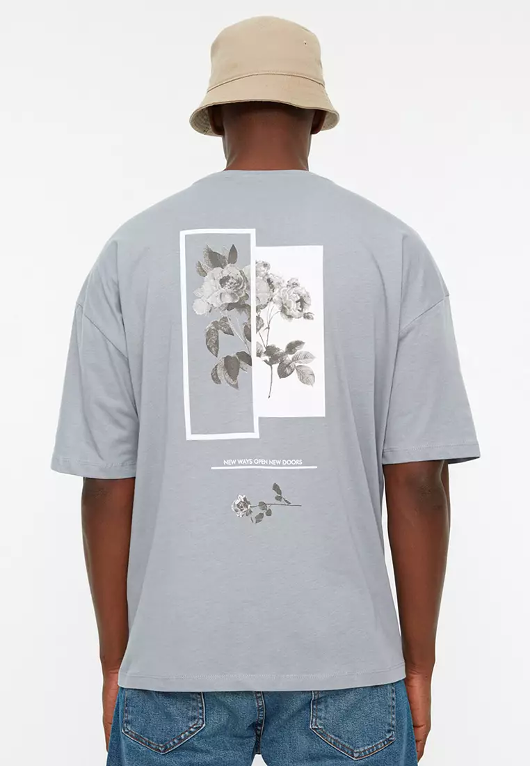 Oversize Crew Neck Printed T-Shirt