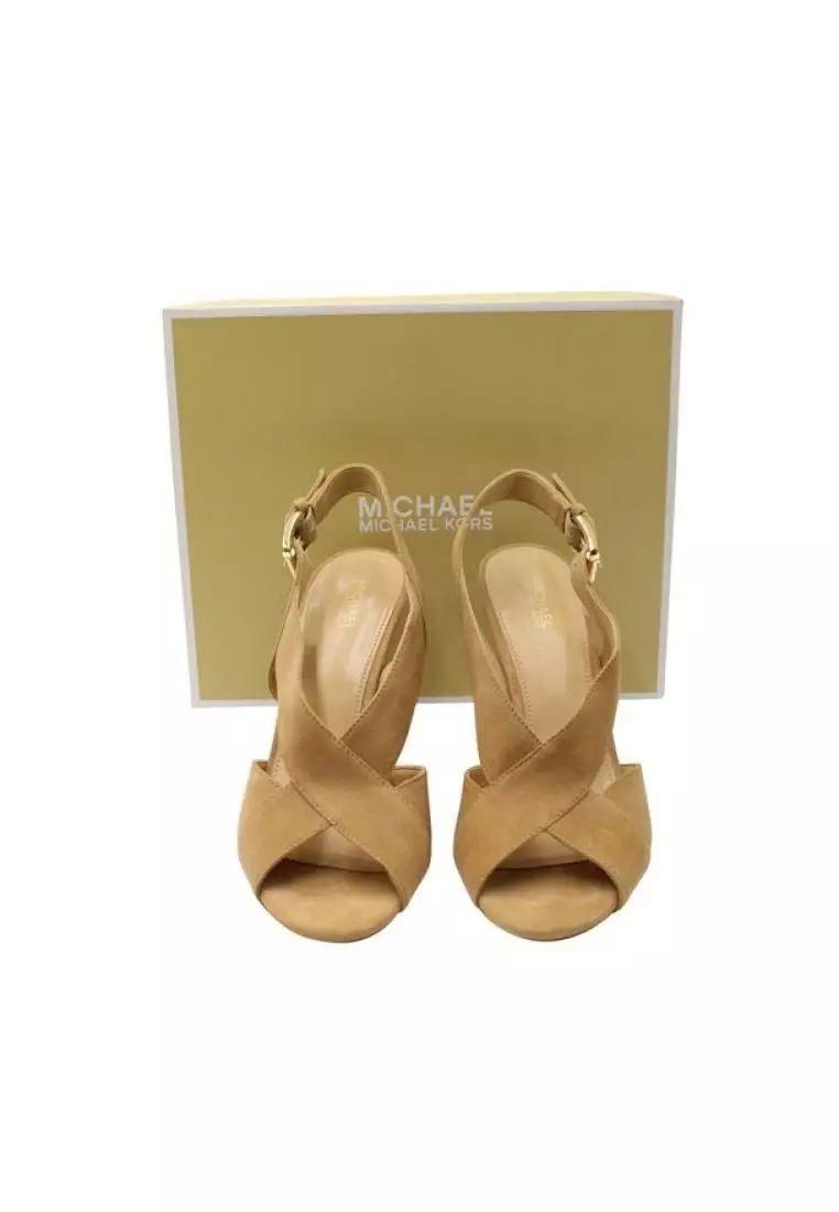 Buy MICHAEL KORS Pre Loved MICHAEL KORS Nude Suede Becky Sandal