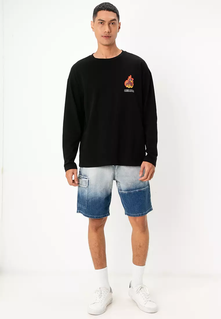 Oversized Long Sleeves Tee