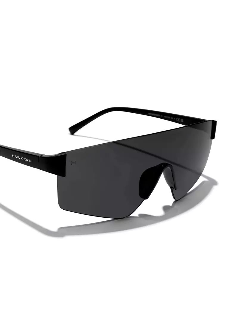 HAWKERS Black Dark Aero Sunglasses For Men And Women, Unisex. Official Product Designed In Spain