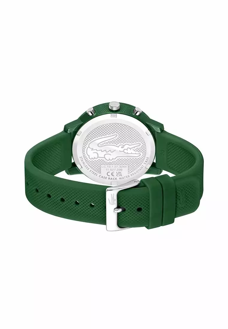 12.12 Chrono Men's Watch Green Silicone Strap - Green Dial 2011245