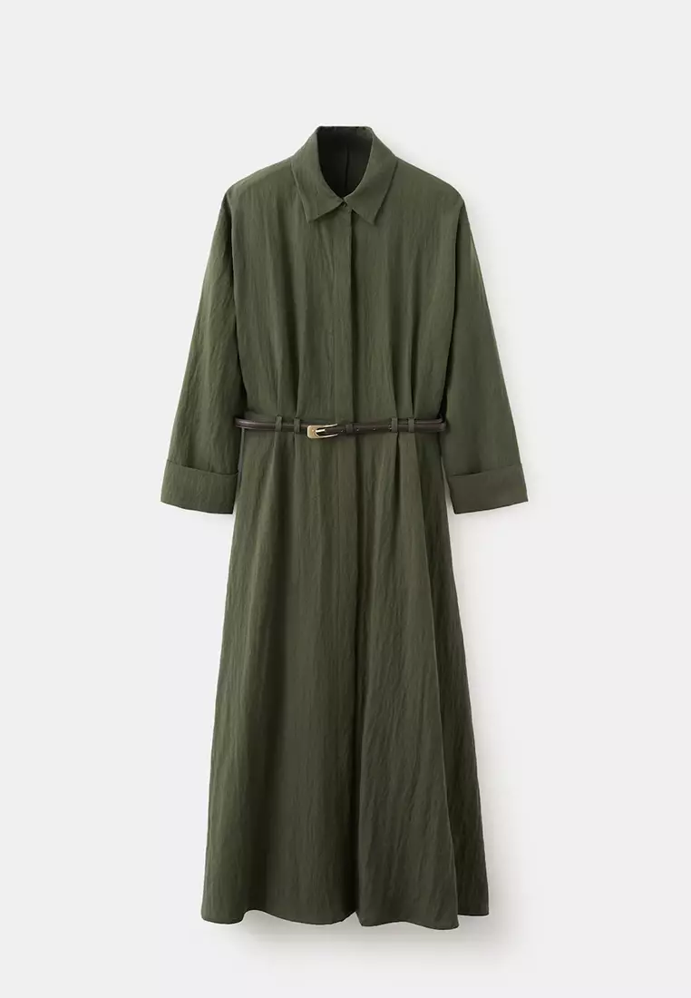 Belted Shirt Dress