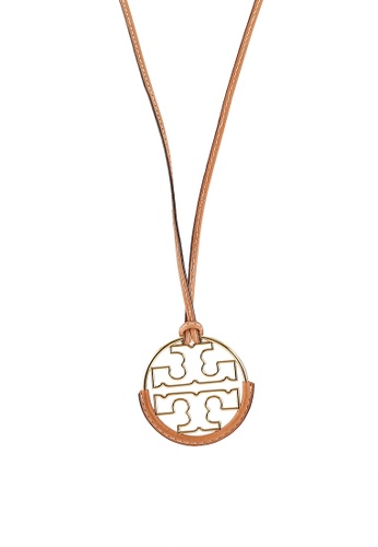 TORY BURCH Miller Leather Pendant Necklace (nt) | ZALORA Philippines