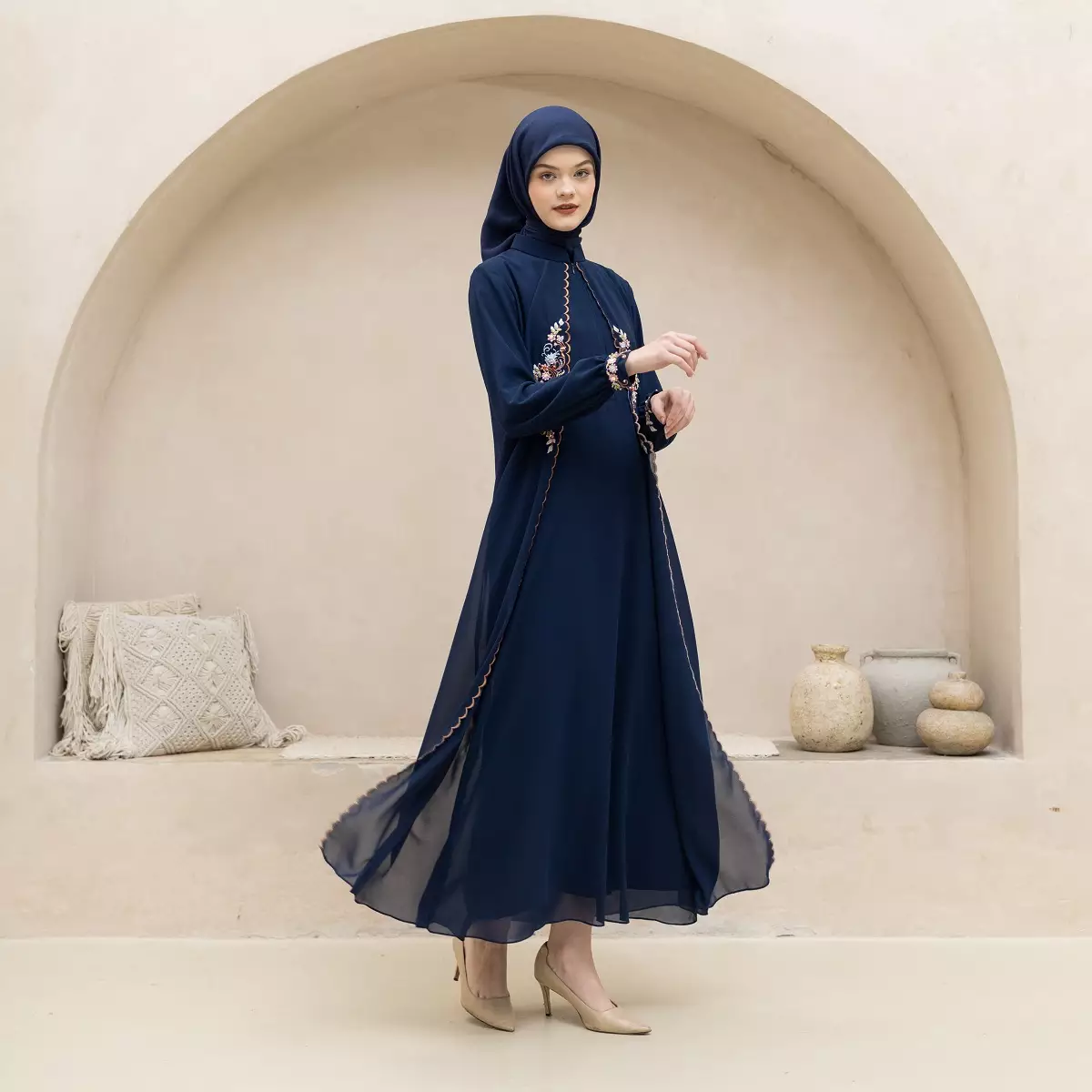 EPC Gamis Tiffany Royale - Navy - Embroidery Collection
