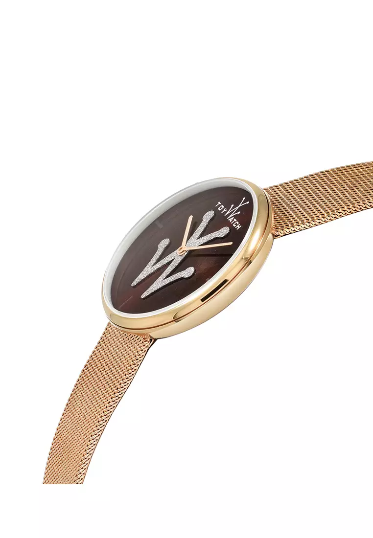 Buy ToyWatch Contemporary W Icon TYW08MN Rose Gold Mesh Band Maroon Dial  Men / Women Watch Online