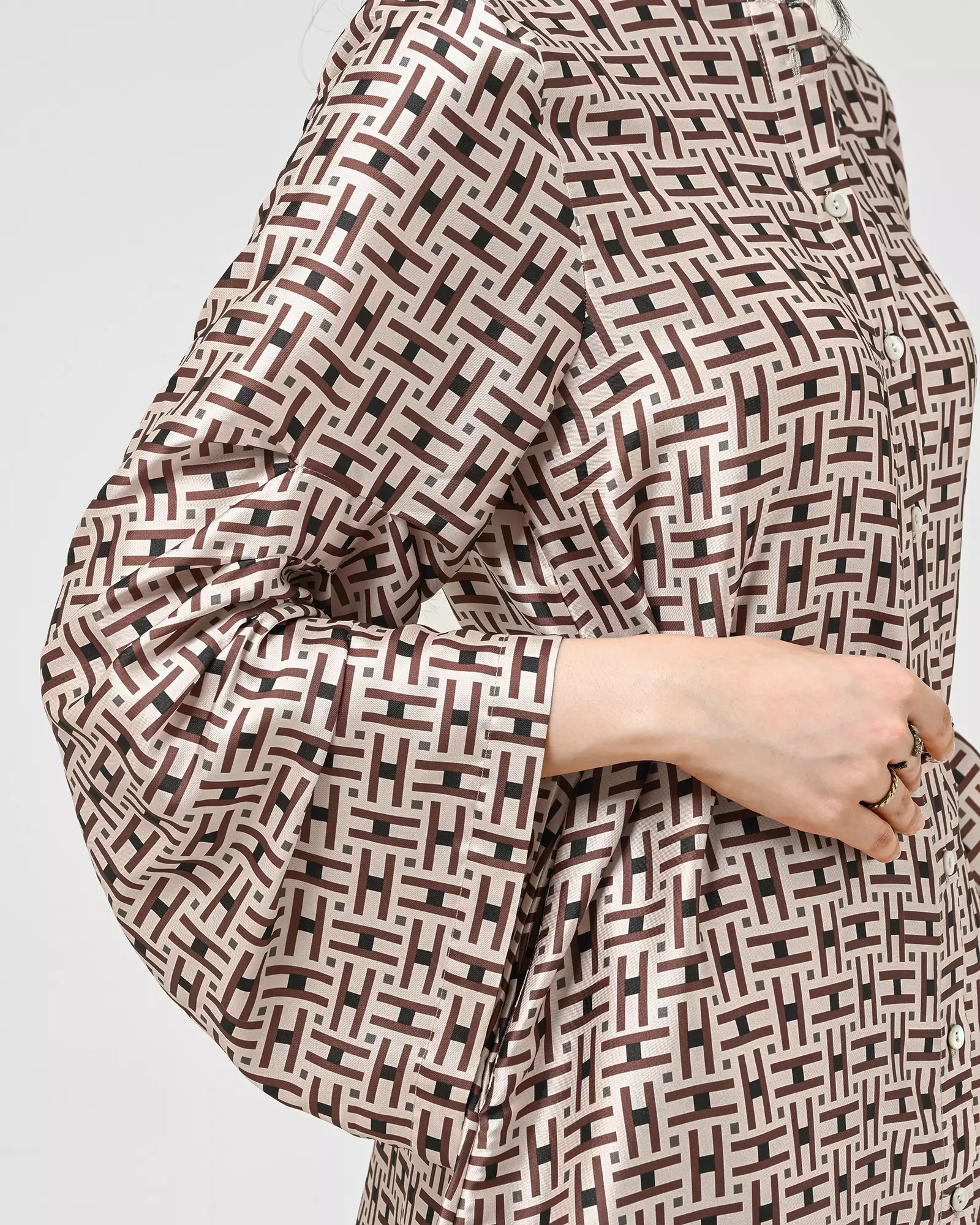 Geulis.id HUINA TUNIC  - Brown