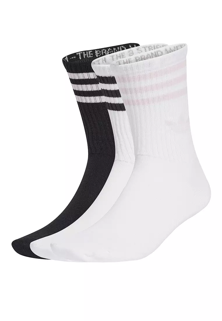 Buy ADIDAS 3-Stripes Crew Socks Pairs 2025 Online ZALORA